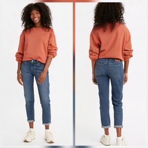 Levi's Blue Boyfriend Jeans Mid-Rise Size 25